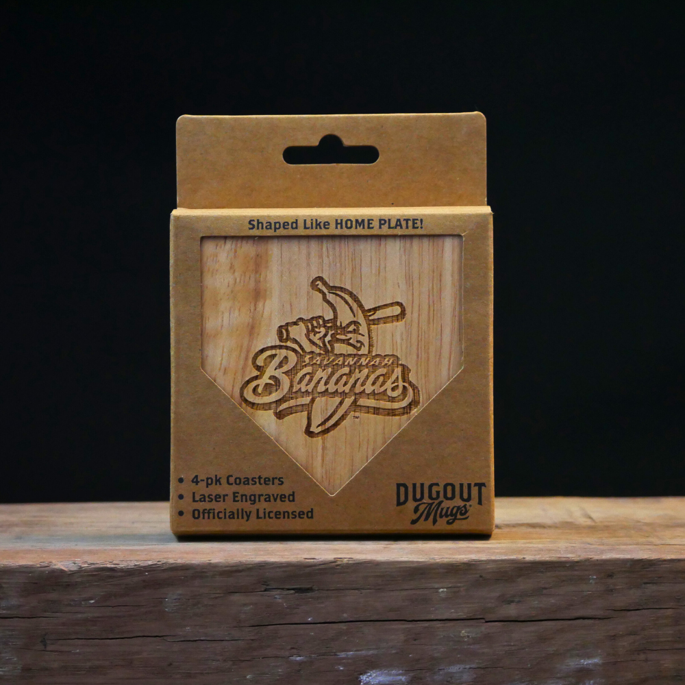 Banana Wood Coaster Box