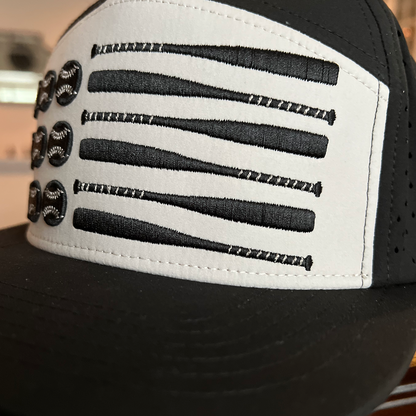 Baseball Flag Hat with Custom Printed Bill