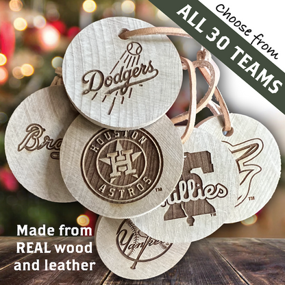 Choose From All 30 MLB Team Bat Slice | Keychains