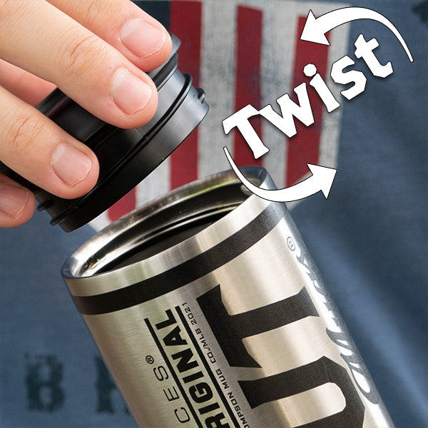 Patriotic Eagle Metal Dugout Mug® | Baseball Bat Mug