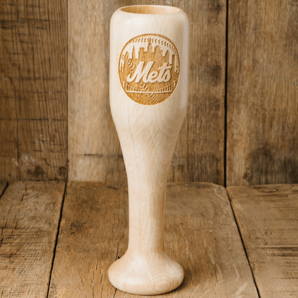 baseball bat wine glass new york mets circle
