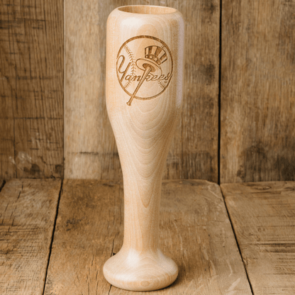 baseball bat wine glass new york yankees circle