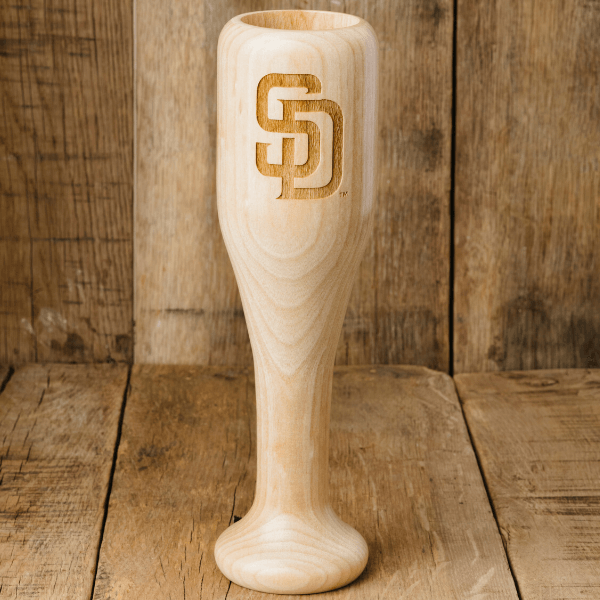 baseball bat wine glass san diego padres SD full
