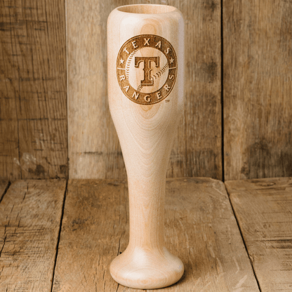 baseball bat wine glass texas rangers circle